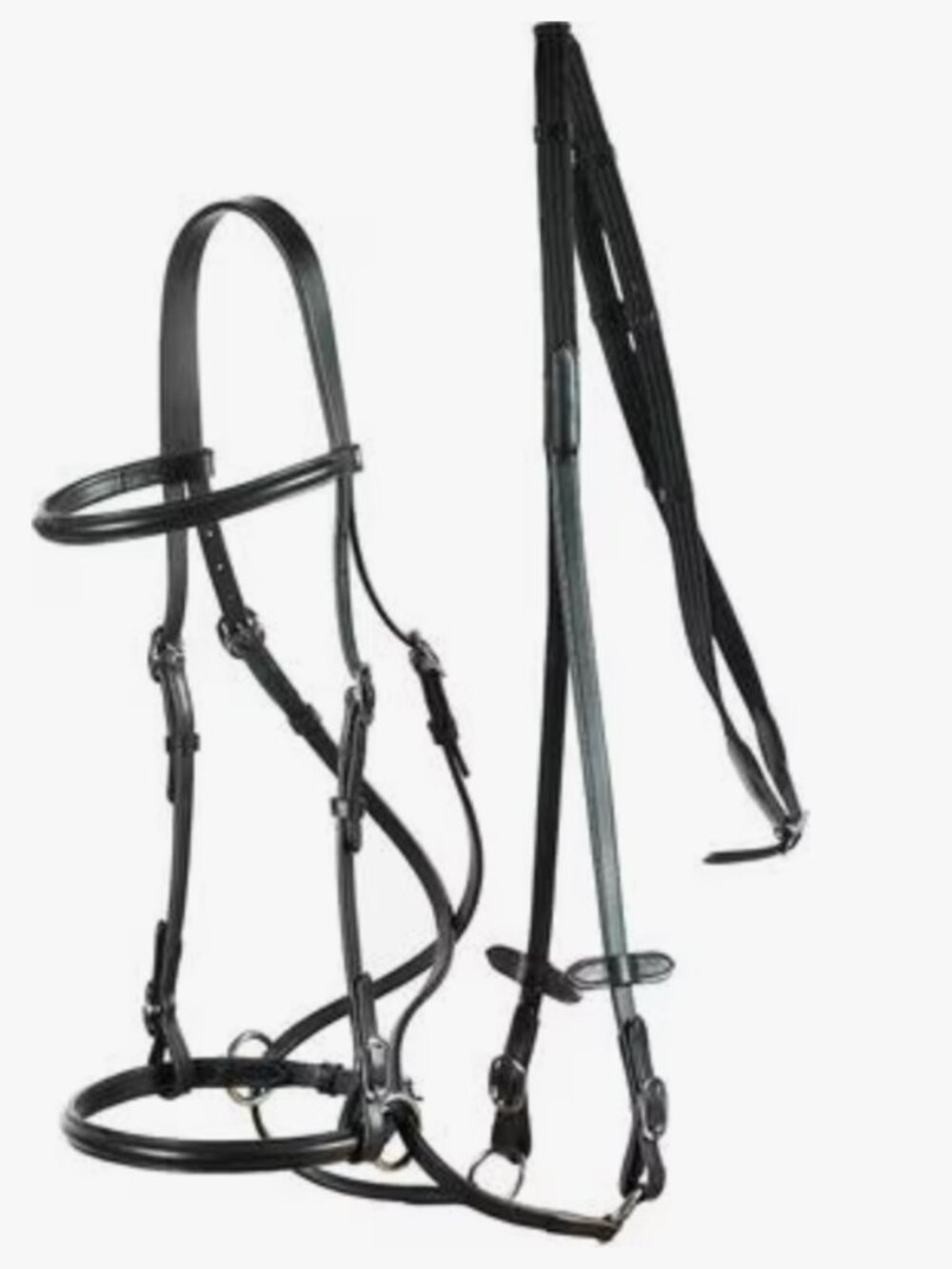 Horze bitless bridle: Black horse size. Like new. - Picture 4 of 7
